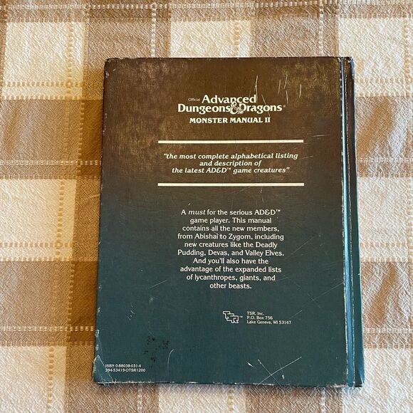 Advanced Dungeons and Dragons Monster Manual II - Picture 8 of 8